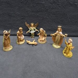 Vintage Nativity Set 7 Piece Christmas Decoration Figurines Holiday Decor